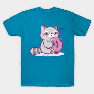 Raccoon With a Donut T-Shirt